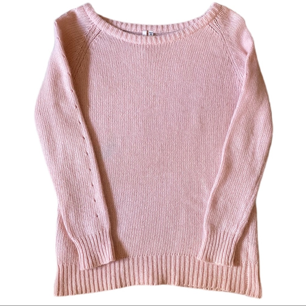 Bellatrix (Nordstrom) Crew Neck Sweater Light Pink Sz M